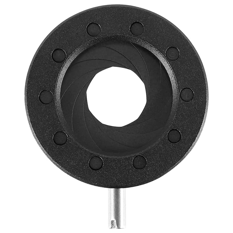 Diaframma dell'iride meccanico regolabile con apertura manuale diaframma dell'iride per obiettivo dell'iride del microscopio della fotocamera digitale