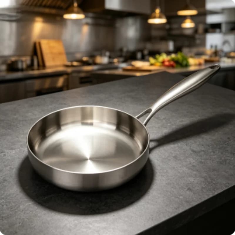 316 Stainless Steel Uncoated Wok, Non-Stick Kitchen Cooking Pan Fit Gas Induction Stove Household Cookware