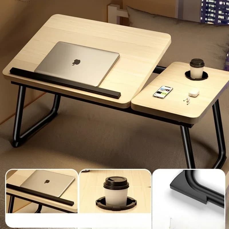 Height Adjustable Folding Bed Laptop Computer Desk Portable Standing Bedside Dorm Home Office Escritorio Study Home Furniture