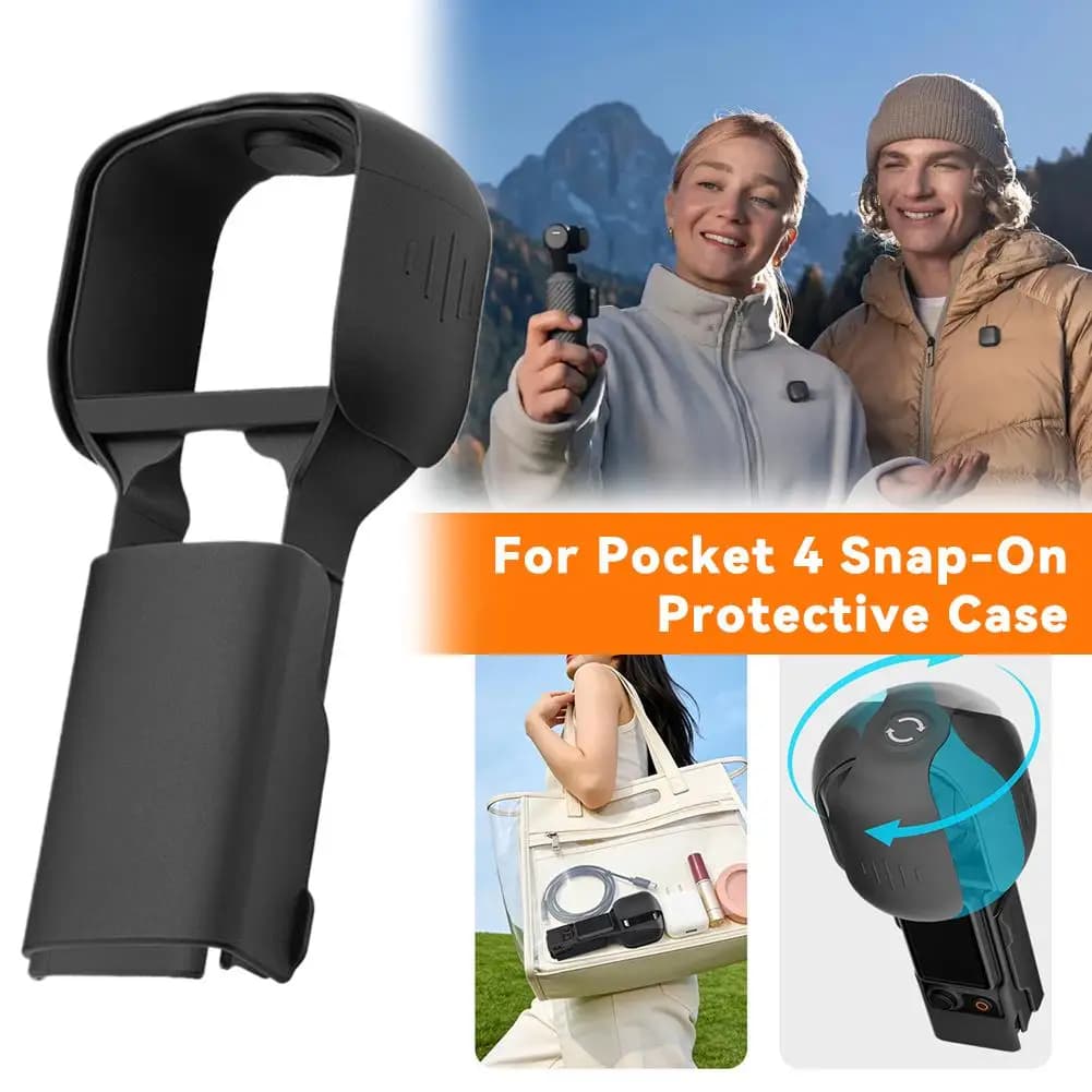 Custodia Protettiva Portatile per Fotocamera Sportiva Pocket 4, Anti-Graffio e Anti-Urto, Accessori per Action Cam per Vlog