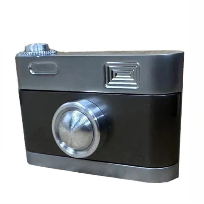 Fotocamera Push Card magnetica Clicker Metallo Fidget Spingendo Piastra Cursore meccanico Moneta EDC Alleviare lo stress Giocattolo Antistress