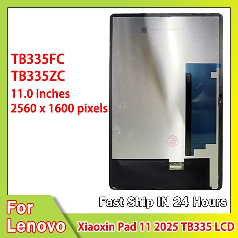 Nuovo Display Touch Screen da 11.0 Pollici per Lenovo Xiaoxin Pad 11 2025 TB335 TB335FC TB335ZC, Assemblaggio Vetro Digitalizzatore Sostitutivo
