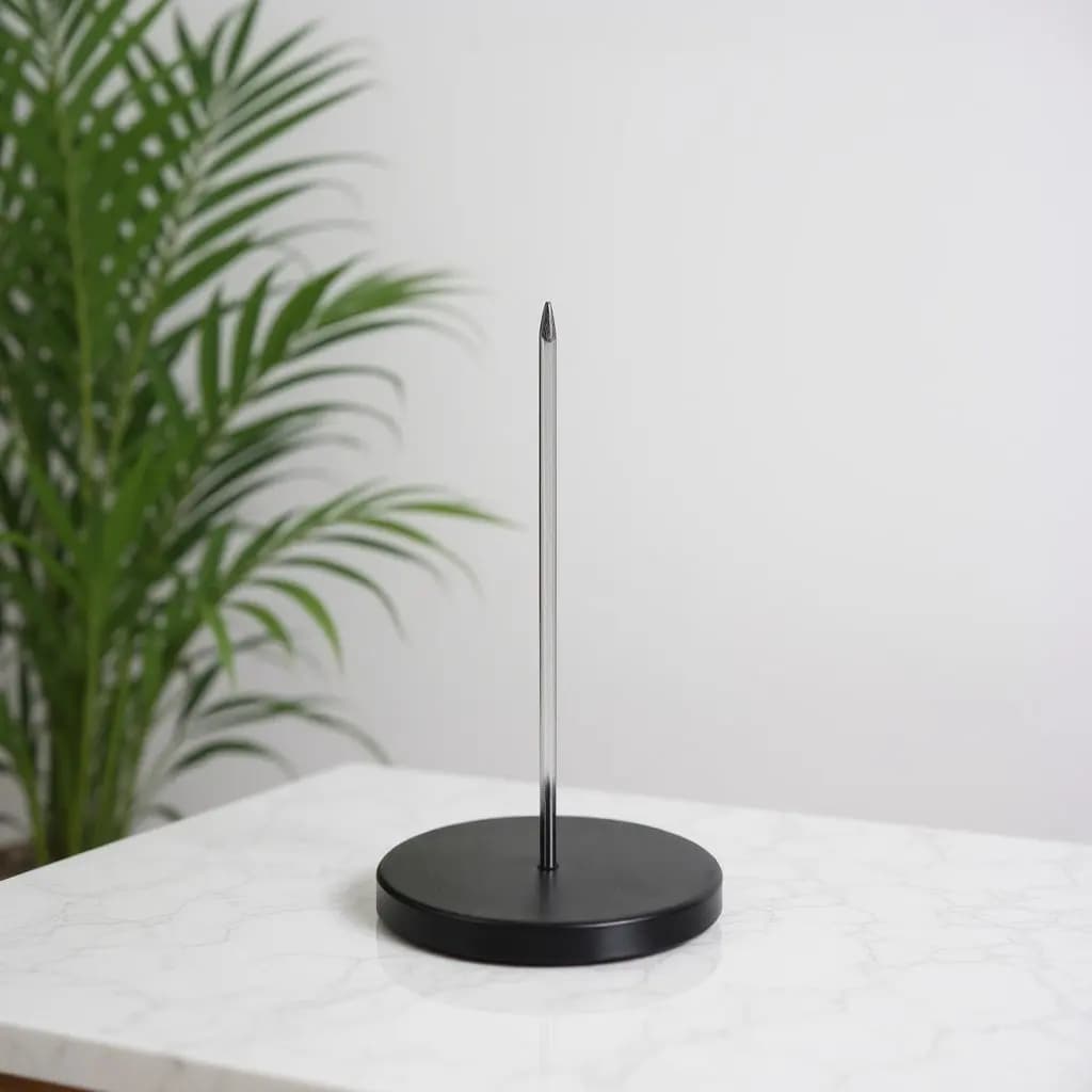 Restaurant Ticket Spike Holder Stainless Steel Receipt Fork Bill Spindle Check Organizer for Cafe Office Desk Paper Management
