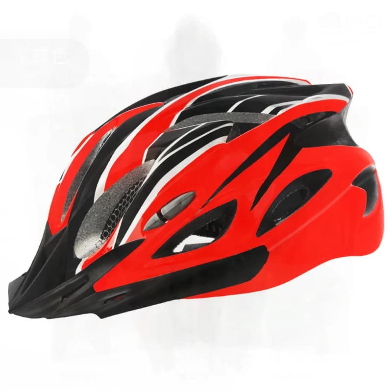 Casco di sicurezza per equitazione su bicicletta unisex per adulti, attrezzatura per bici da montagna e da strada in un unico pezzo, in fibra di carbonio, tinta unita, misura regolabile