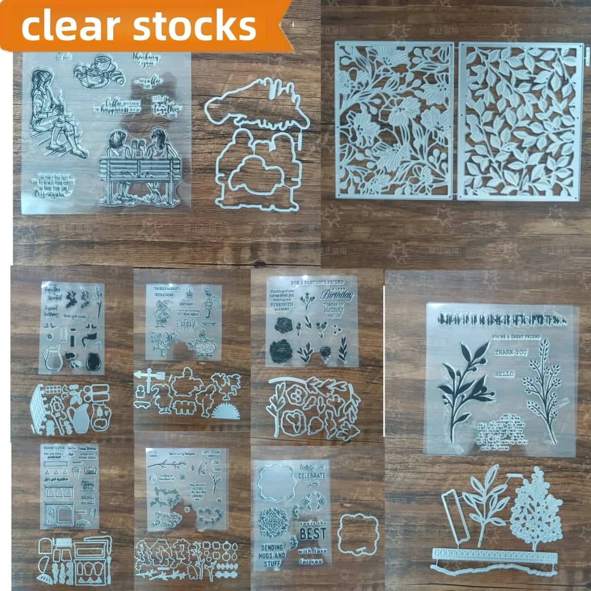 New Flowers Balloon Metal Cutting Dies Clear Stamps Set For DIY for DIY Making Card Scrapbook Embossed Craft Template Decoration