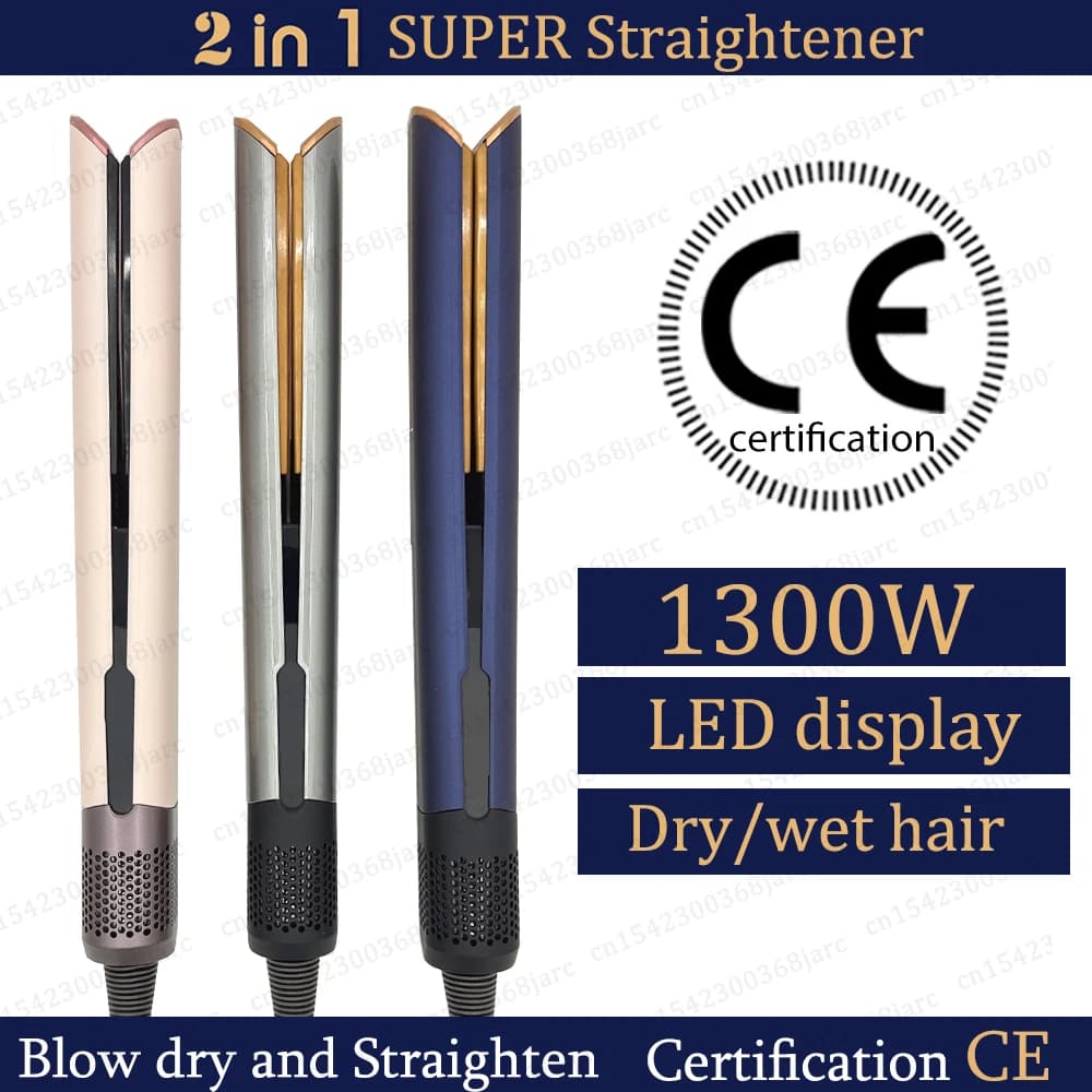 Professional hair plate 220V Hair dryer Heat-Up Hair plate with flat negative ions Durable styling plate 2 in 1 With display