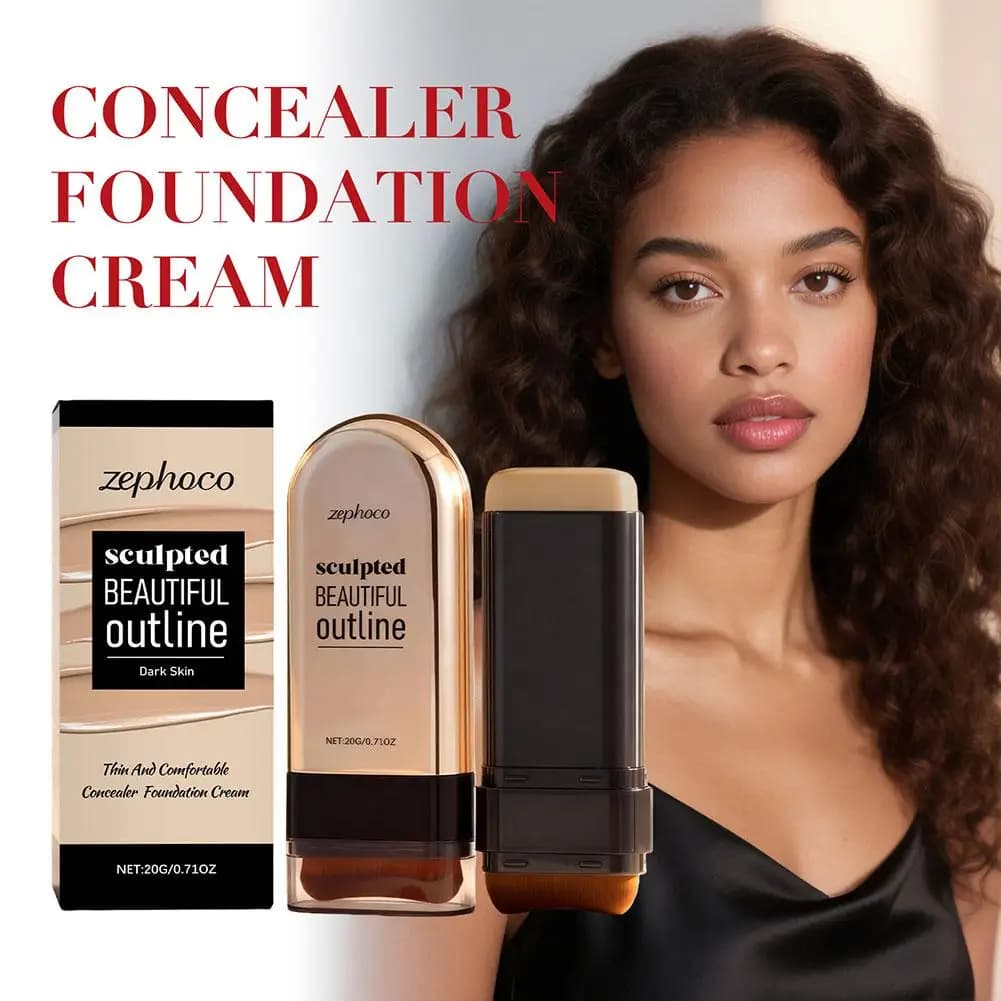 Zephoco Stick Correttore Idratante a Lunga Durata, Copre Occhiaie e Cicatrici da Acne, Base Viso a Copertura Totale