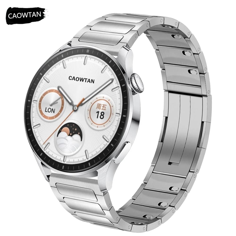 22mm Stainless Steel Strap for Huawei Watch GT5 GT4 GT3 2e 46mm Men Metal Link Band Bracelet for HUAWEI GT 5Pro 3/4Pro 46mm Band