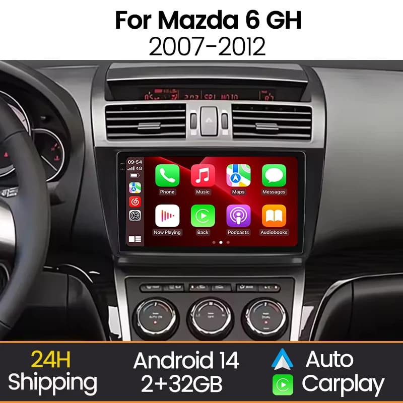 MEKEDE 9 ''Android Autoradio For Mazda 6 2008-2012 Autoradio Video player Multimedia GPS navigation WIFI 2 Din Stereo