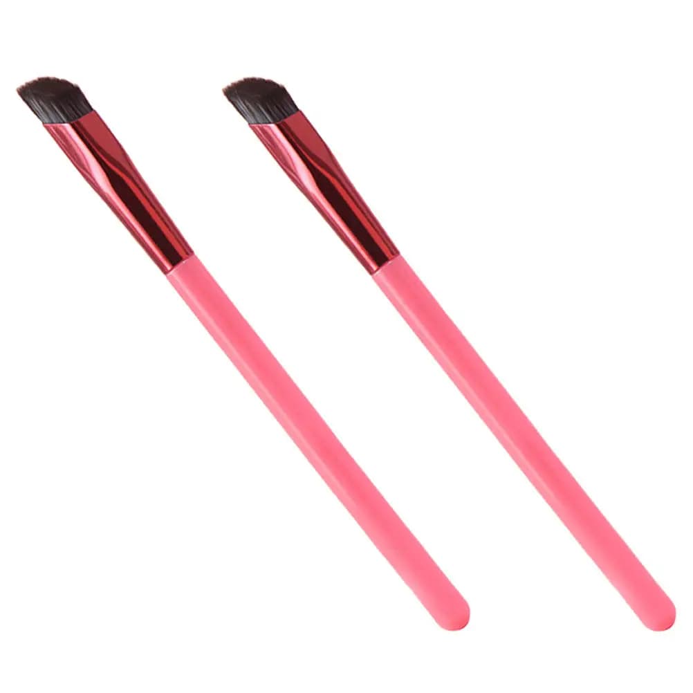 2Pcs Eyebrow Makeup Brushes Angled Thin Brow Brush Set Eye Shadow Eye Liner Brush for Girls Make Up Professional Makeup