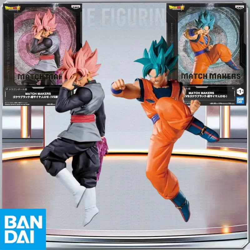 BANDAI Originale Dragon Ball Z Match Makers Son Goku VS Zamasu Goku Black Action Figure Anime da Collezione Modellino Giocattolo Regalo di Natale