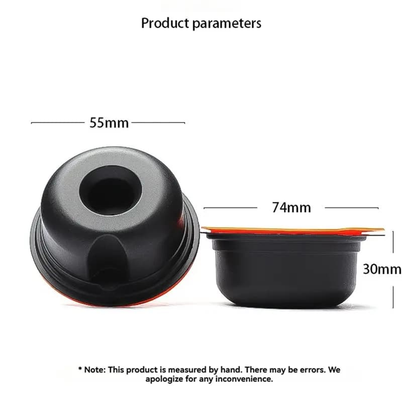 FGGS-Reusable Coffee Pod For Coffee Makers With Lids Brush And Spoon Espresso Capsule Filter Cup 180ML