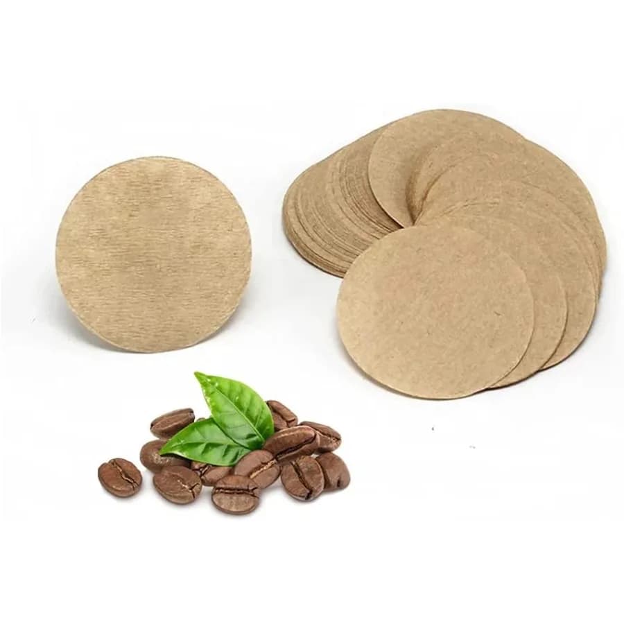 Replacement Unbleached Paper Coffee Filters Round Coffee Maker Filters Compatible with Aerobie Aeropress Coffee and Espresso Ma