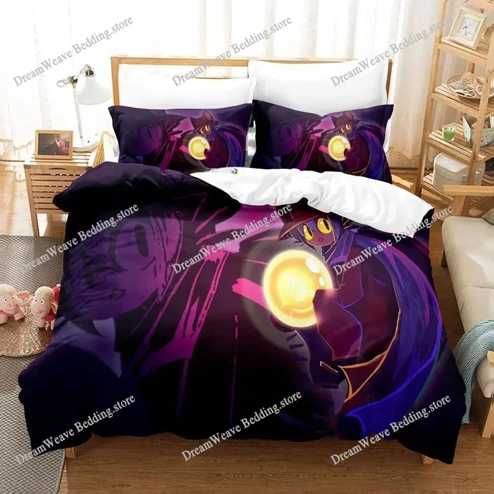 Nuovo Set di Biancheria da Letto OneShot, Disponibile in Varie Misure, per Adulti e Bambini, Set Copripiumino e Lenzuola 3D Anime