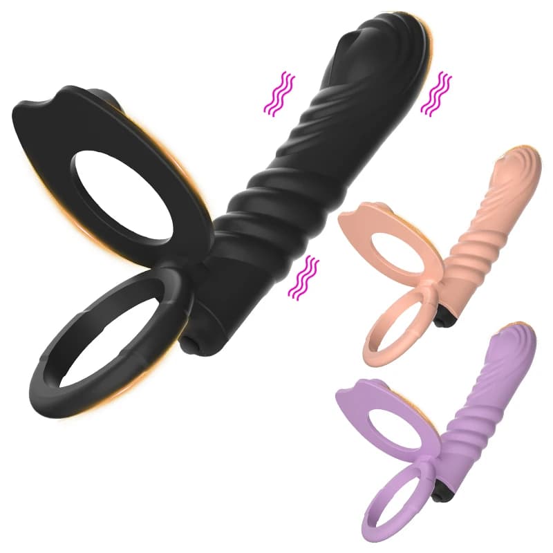 Anello di copertura del pene vibratori perline anali dildo butt plug massaggiatore della prostata maschile stimolatore dell'ano della vagina femminile negozio di giocattoli del sesso per adulti