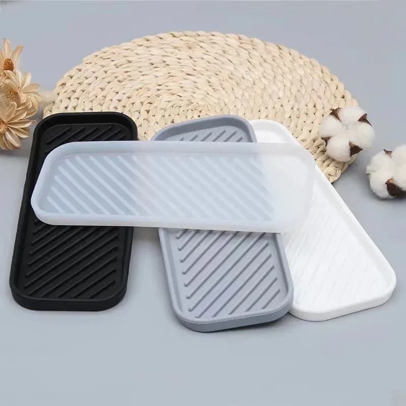 1pc1pc Porta spugna in silicone Porta spugna da cucina, vassoio organizer in silicone per bagno, dispenser di sapone, semplice silicone S