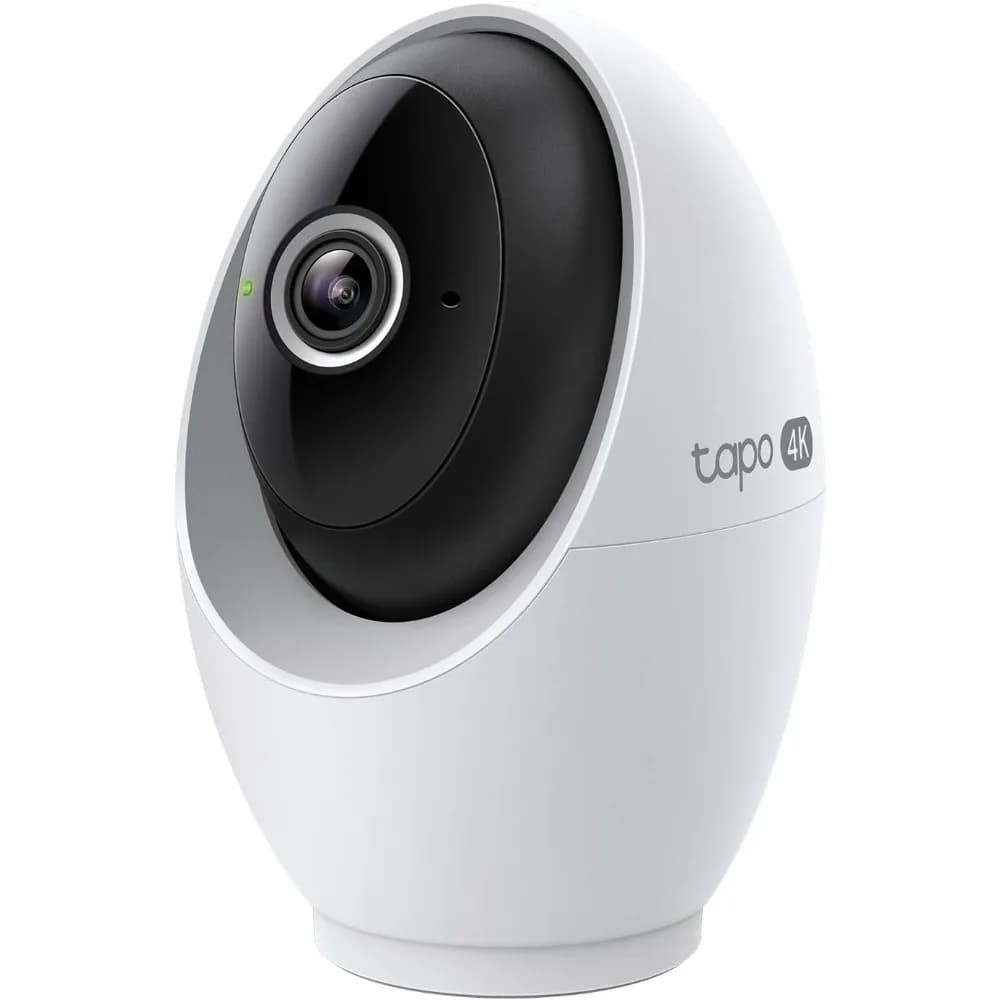 Telecamera di sicurezza interna Pan/Tilt 4K per baby monitor, telecamera per cani con rilevamento del movimento e traccia, 360 ° padella, visione notturna a colori, sd/clo