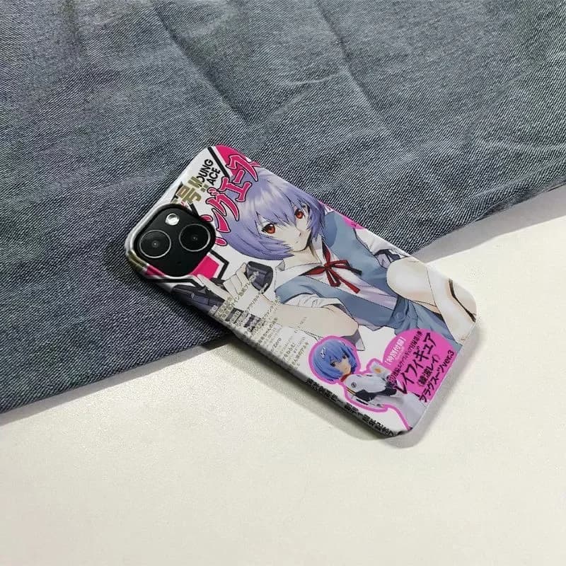 Clmj Japanese girl magazine A-Ayanamis Reis Phone Case for iPhone 16 15 14 13 12 11 Pro Max XSMax Plus Glossy HD Hard PC Cover
