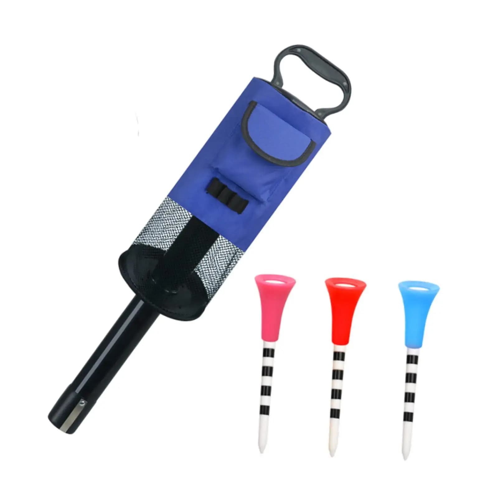 Raccoglitore di sacchi per palline da golf Tubo in nylon portatile Collezione facile di palline per uomini e donne Giochi di aiuto e pratica per l'allenamento del golf
