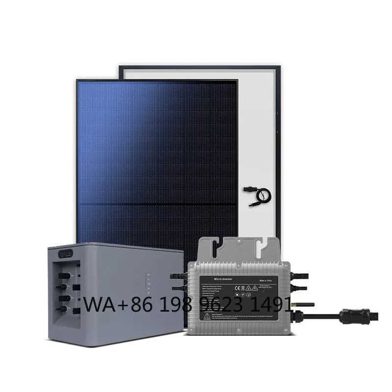 Micro Inverter Solare 800W Tutto in Uno, Sistema di Pannelli Solari per Balcone Plug and Play con Batteria