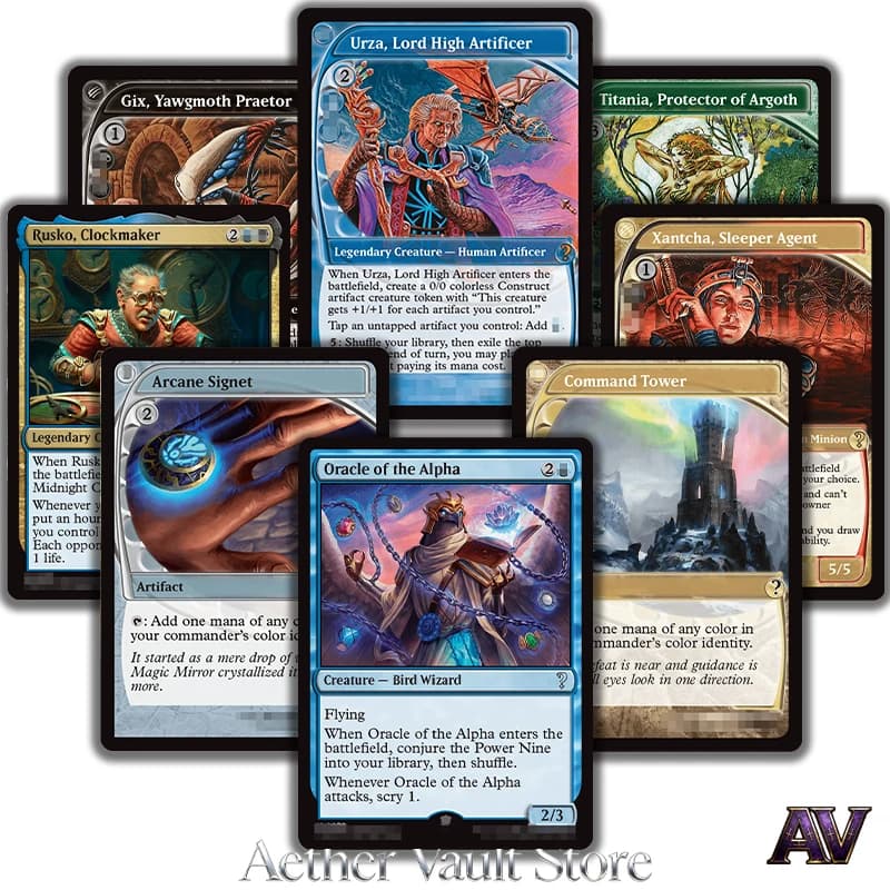 Set Mystery Booster 2 (MB2) Serie Lord High Artificer Oracle of the Alpha, Carte Rare Replica Parallel Foil Olografiche