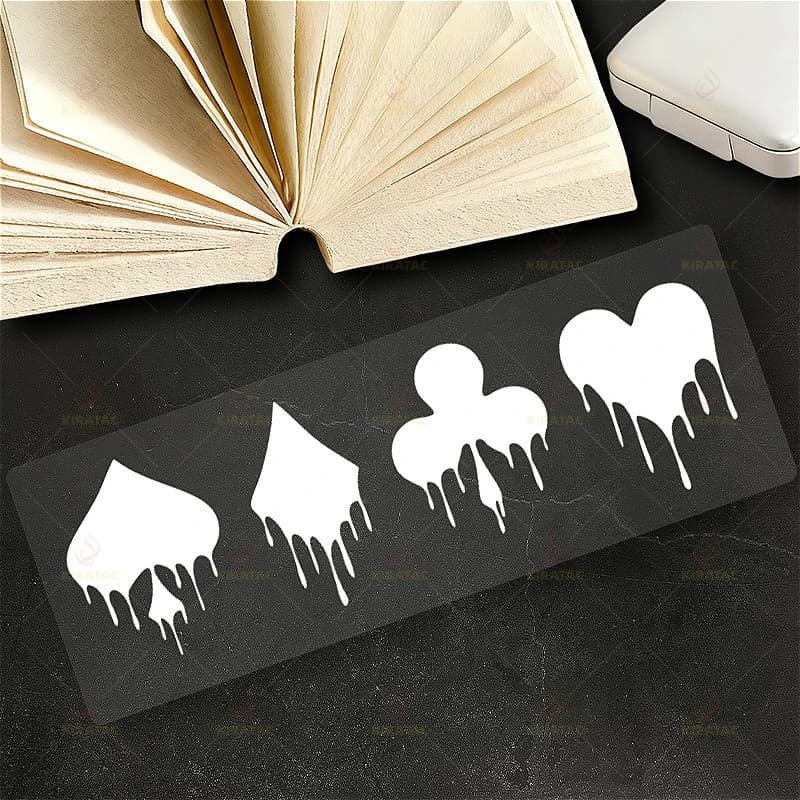 1PC Dripping Playing Card Suit Waterproof Vinyl Stickers For Car Motorcycle Helmet Laptop Bike Decor Decal