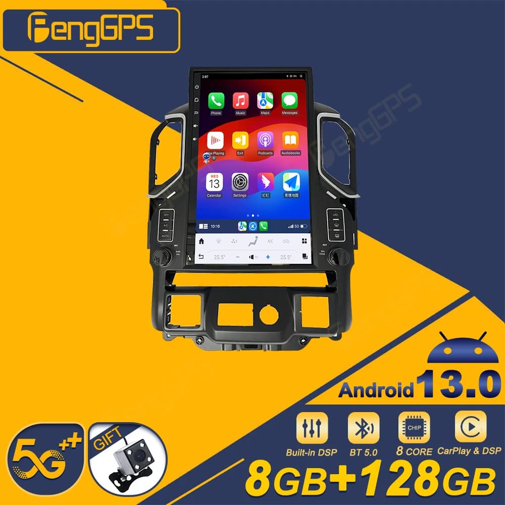 17 Inch Android 13 CarPlay Car Radio For Chevrolet Silverado 2019-2021 Touch Screen Multimedia Player GPS Navigation Head Unit