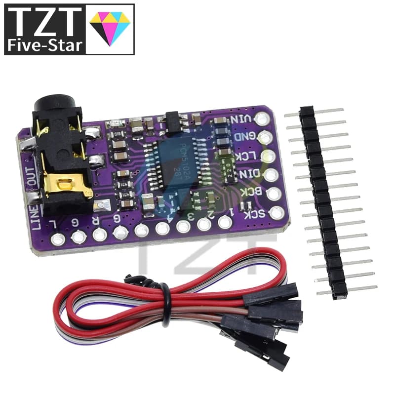 1/3PCS Interfaccia I2S PCM5102A GY-PCM5102 Modulo Lettore I2S Per Raspberry Pi Formato pHAT Scheda Audio Digitale PCM5102