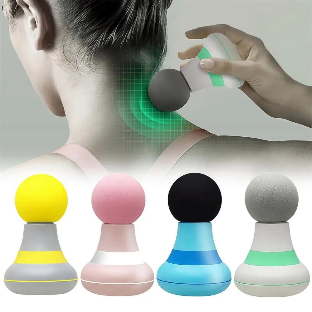Mini portable massage gun Massage machine with electric percussion device of deep tissues for daily relaxation on the way home