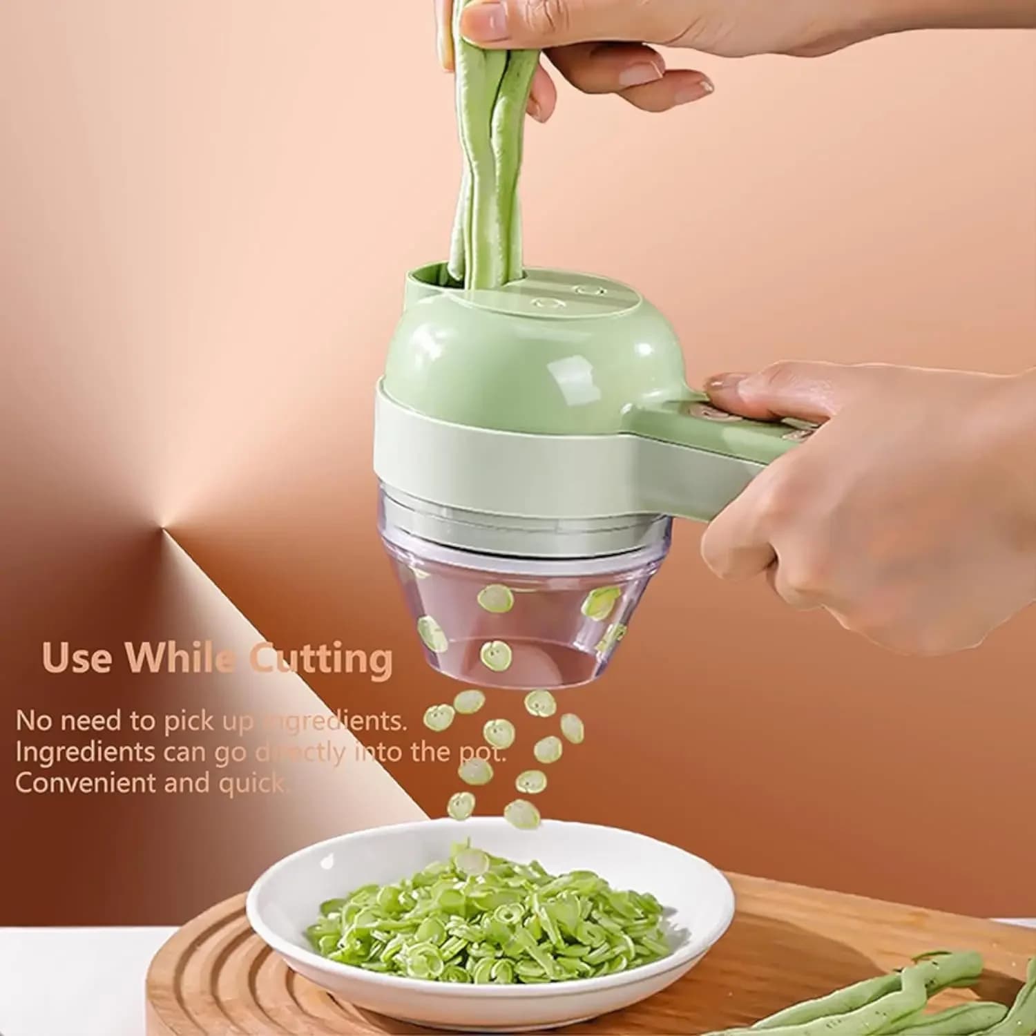 Set di tagliaverdure elettrico palmare senza fili elettrico schiacciapatate per aglio tritatutto per alimenti tritacarne macchina per sbucciare alimenti fetta 4in1