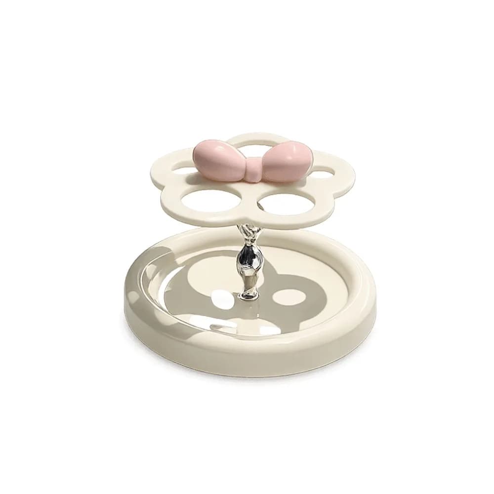 Multipurpose Plastic Brush Holder in Flower Shape, Waterproof, Decorative for Lavabo and Desk