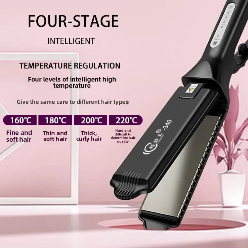 Bestseller 340 Professional Plate for Frangia, Do Not Damage Hair, for Dry Hair and Bagnati, Electric Hair Plate for Salone and Barbiere