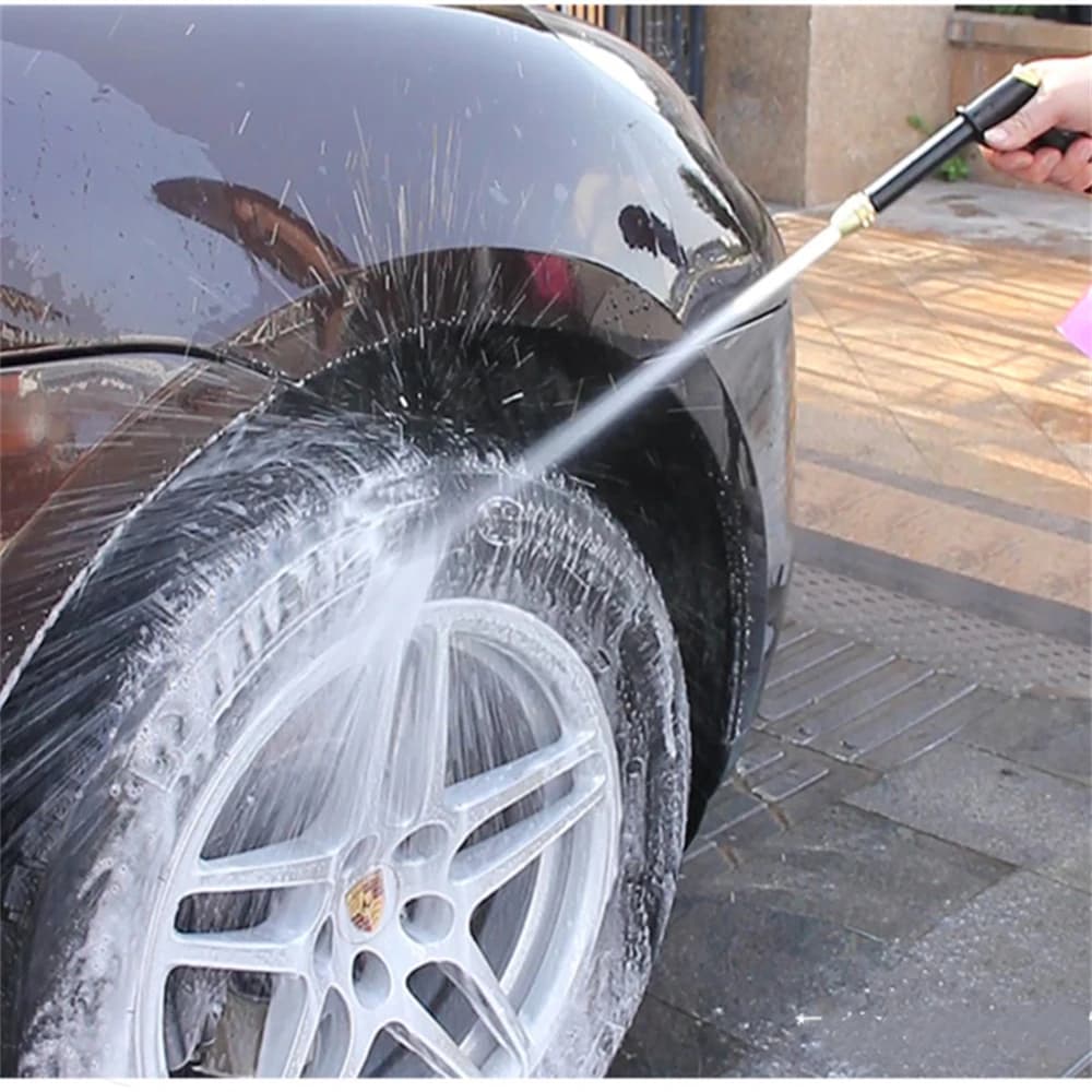 Pistola ad acqua portatile ad alta pressione per la pulizia della macchina per lavaggio auto, ugello per tubo di irrigazione da giardino, pistola ad acqua in schiuma per irrigatore