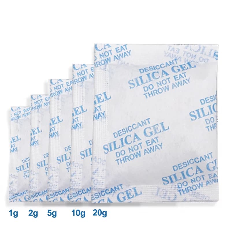 Bags Moisture absorbers in Non-toxic Silica Gel 2/5/10/20g for Kitchen, Room, Living Room