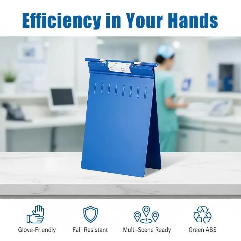 Thickened ABS Patient Chart File Folder, Lightweight Practical Folding Record Splint Folder for Patient Document Storage