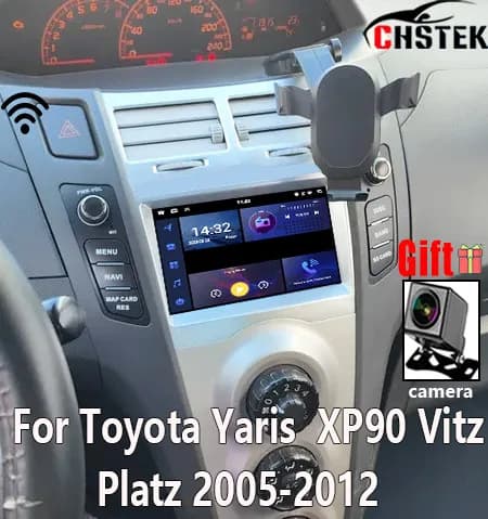 Wireless Carplay For Toyota Yaris XP90 Vitz Platz 2005-2012 CHSTEK Android Bluetooth GPS WIFI DSP Auto Vedio Handsfree Autoradio