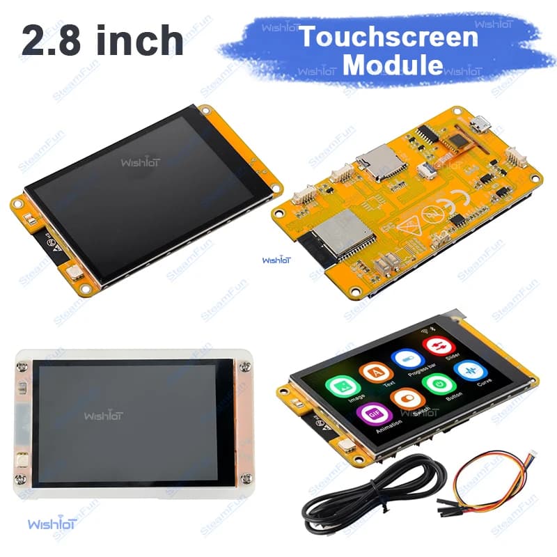 Modulo LCD TFT ESP32 da 3,5 Pollici con Touch Capacitivo, Scheda di Sviluppo LVGL WIFI e Bluetooth, Schermo Smart da 3,5" per Arduino