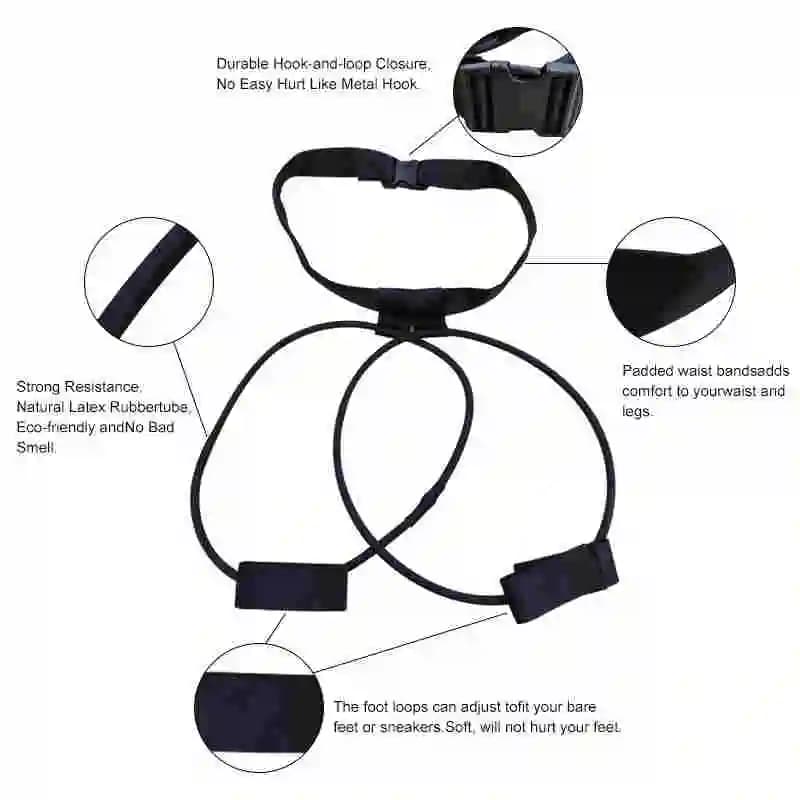 Set di Fasce Elastiche per Fitness, Bande di Resistenza per Glutei e Gambe, Cintura Regolabile per Allenamento Muscolare, Attrezzi per Esercizi