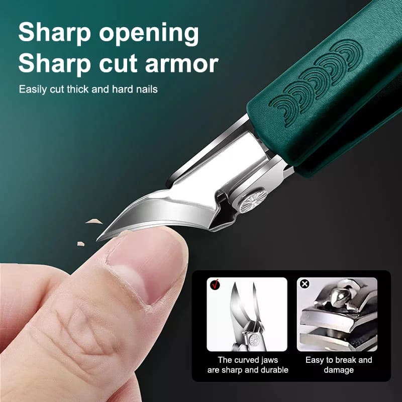Set di tagliaunghie con lama obliqua per unghie incarnite, strumenti professionali per manicure