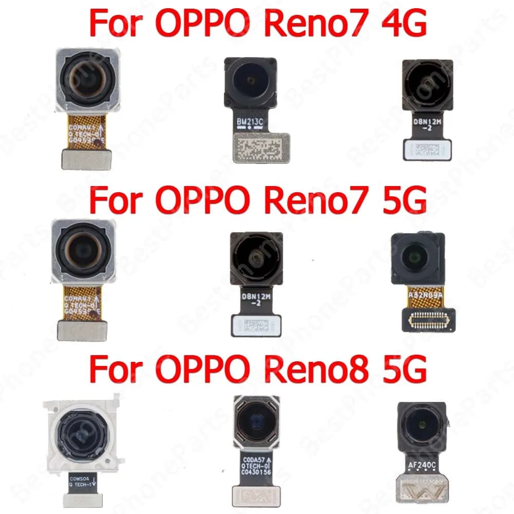 Modulo telecamera posteriore grande per OPPO Reno7 4G Reno8 5G Reno 7 8 Selfie Telecamera posteriore Pezzi di ricambio di ricambio
