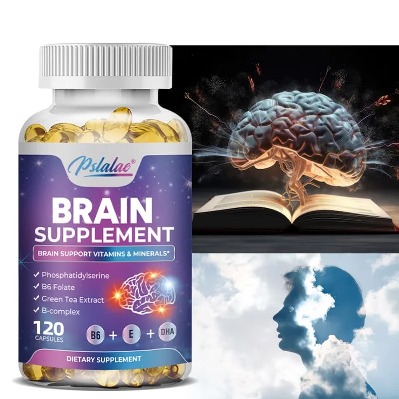 Brain supplement: contains B vitamins to support brain health, improve cognitive function and improve memory and concentration
