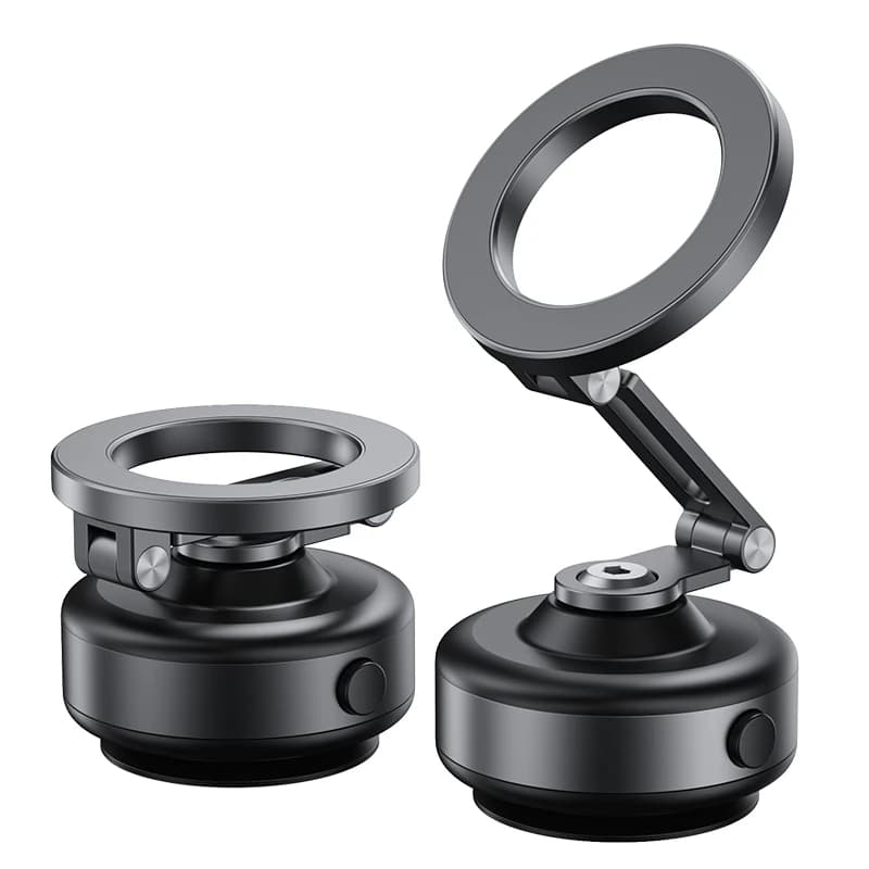 Supporto magnetico per telefono da auto supporto per telefono pieghevole rotante a 360 ° supporto per aspirazione forte ad adsorbimento sottovuoto portatile