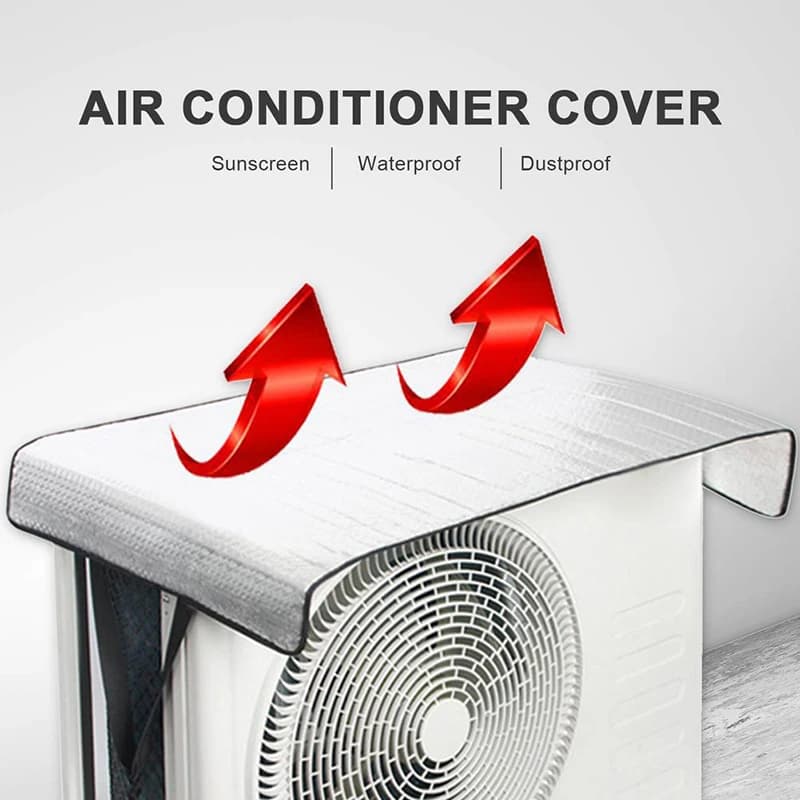 Air Conditioner Cover Rain Cover for Outdoor Energy Saving Air Conditioner Powder Washing Prevents Sun Display Bag for Cleaning AC