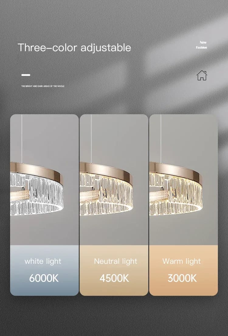 Modern ring Led Chandelier Luxury Gold Circle pendant light for Living Room Dining Room Bedroom Hotel Art Deco Chandeliers