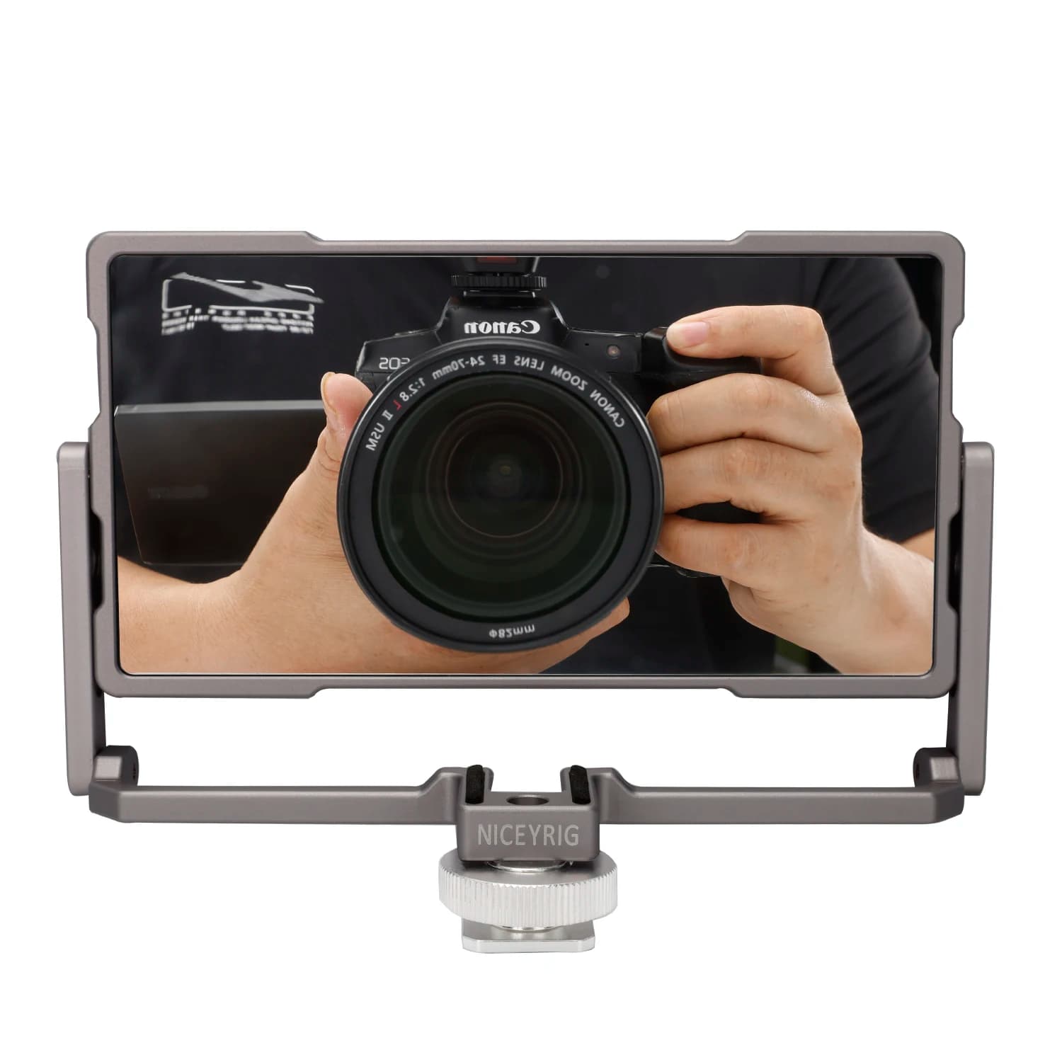 Niceyrig per Iphone Huawei Sony Canon Fujifilm Camera Flip Screen Mirror Smartphone Kit