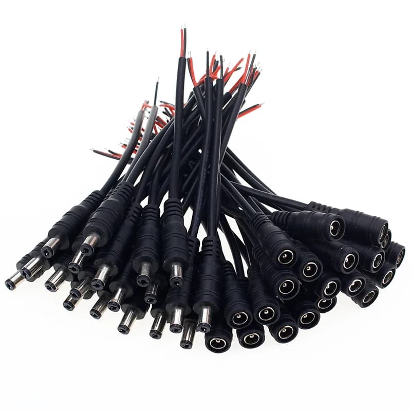 5/10 pz 5.5x2.1 Spina DC maschio o femmina Cavo Connettore Per 3528 5050 HA CONDOTTO LA Luce di Striscia