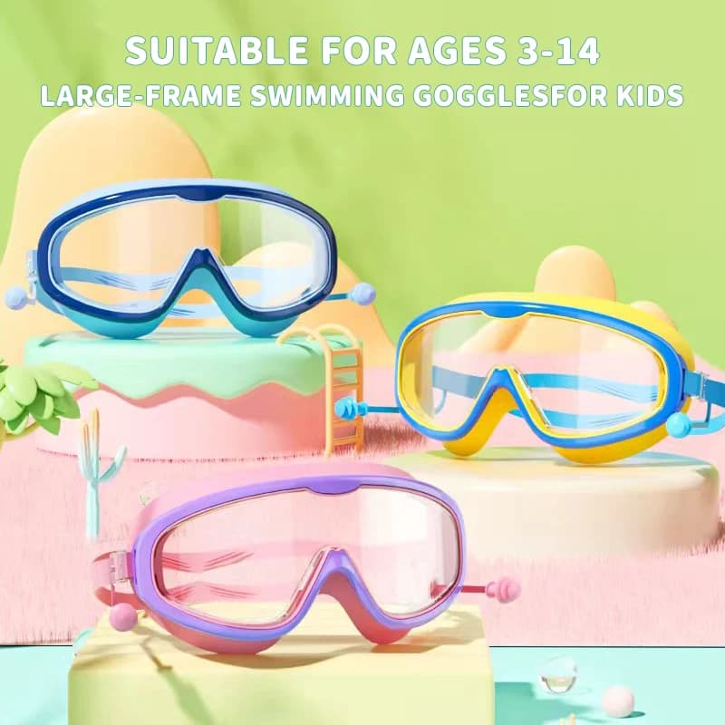 Swimwear for children with large frame - HD, waterproof, anti-fog, elegant - For boys and girls from 3 to 14 years old
