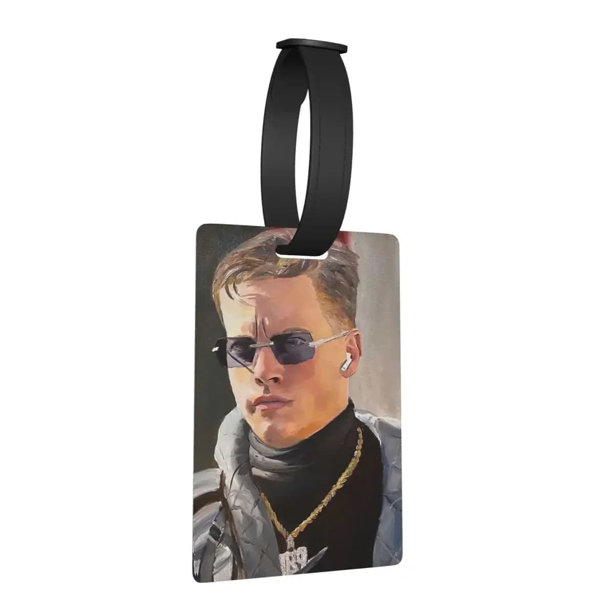 Joe Burrow Bengals Etichette per bagagli Accessori per valigie Moda da viaggio Etichetta per imbarco per bagagli Porta etichette ID Nome Indirizzo
