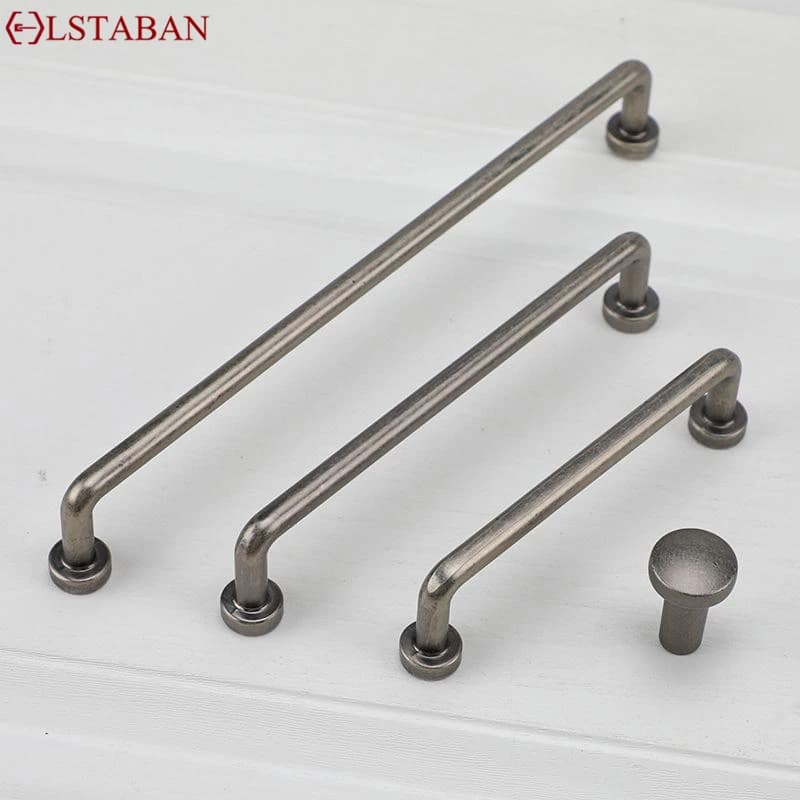 Maniglia per mobile da cucina in ottone imitazione vintage pomello per mobile in lega di zinco anticato pomello per mobile in bronzo europeo tirante per cassetto