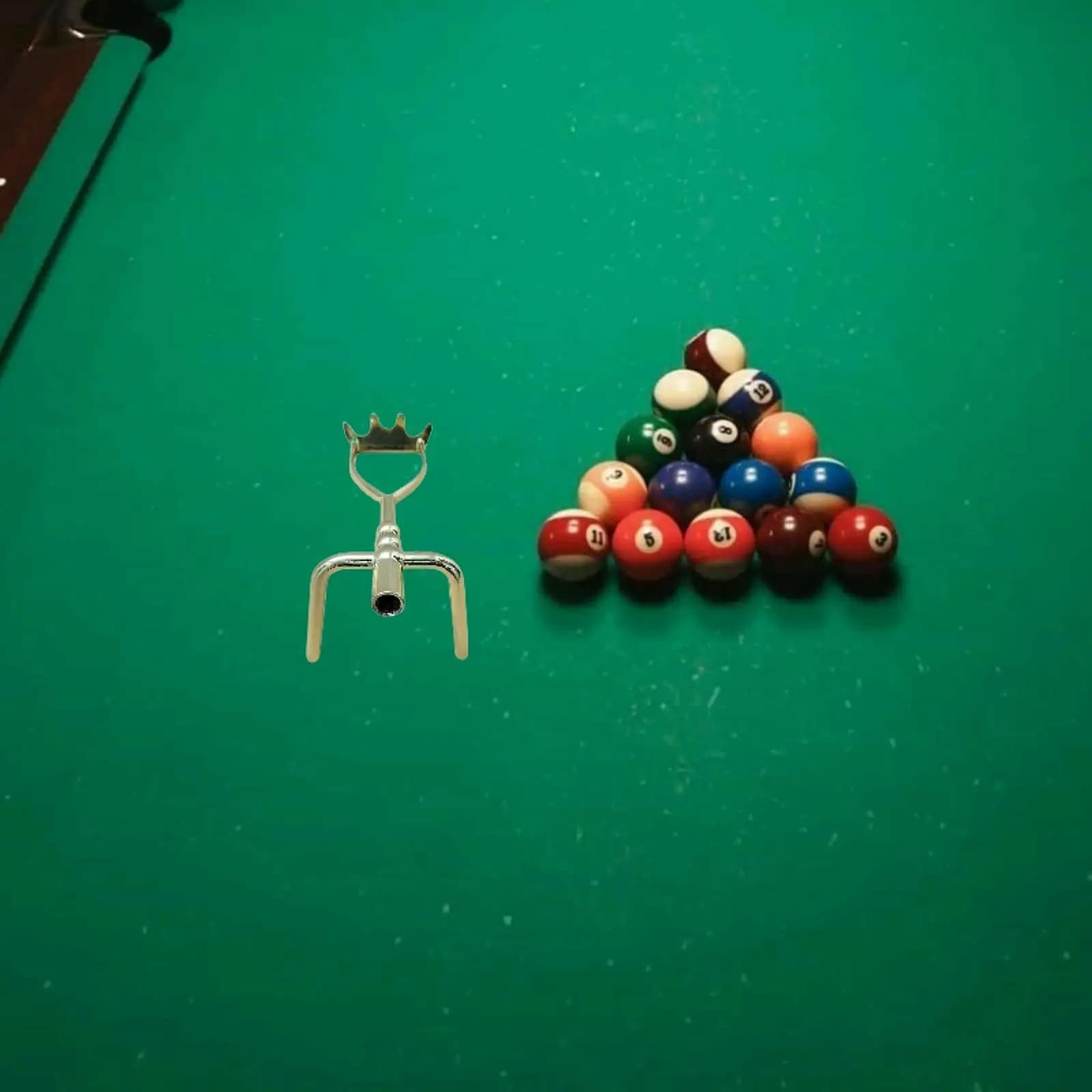 Ponte da biliardo con testa per stecca da biliardo, supporto per stecca da biliardo per adulti, poggia stecca da biliardo, ponte per stecca da biliardo per giochi al coperto